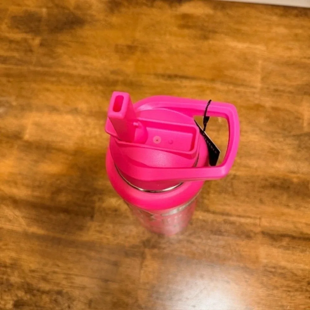 Boston Red Sox Hot Pink Insulated Water Bottle (NEW) 34oz The Memory Company - Picture 6 of 9